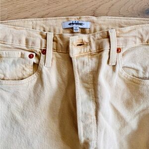 Re/Done Cream Boyfriend Jeans